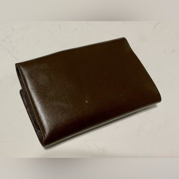 Vintage AMITY key case holds 6 brown cowhide - Picture 9 of 9